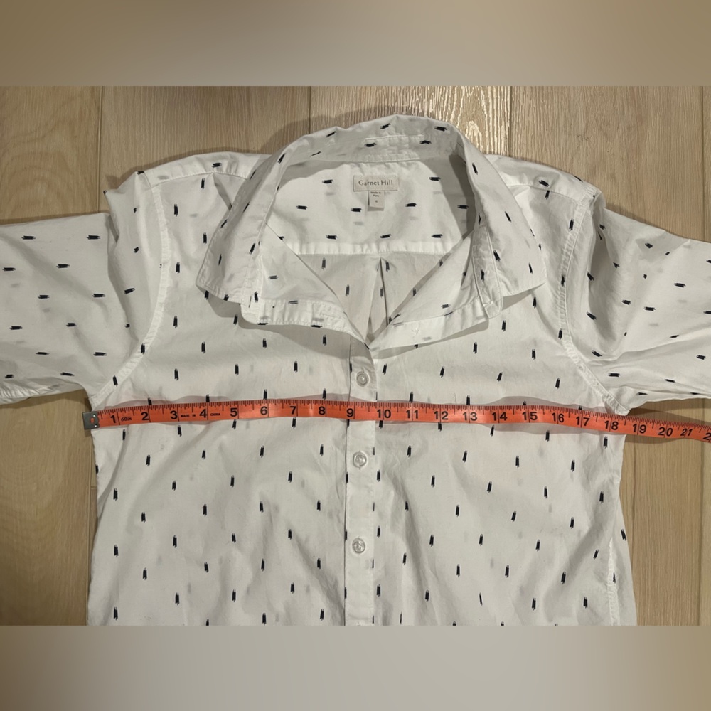 Garnet Hill classic Polka Dot Blouse - Picture 5 of 7